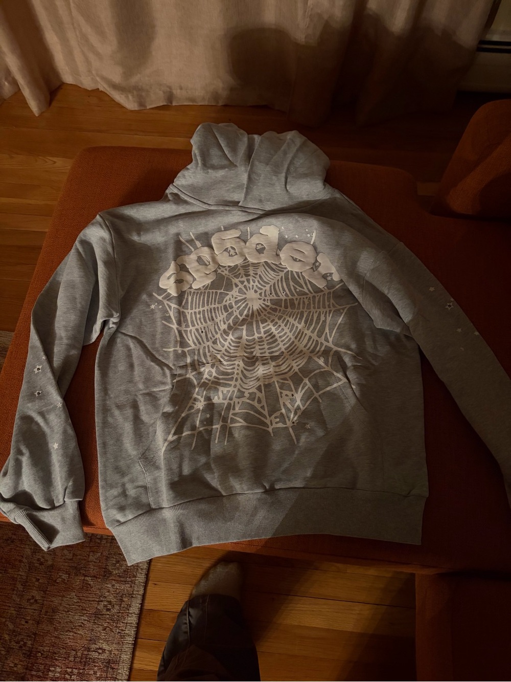 Sp5der Gray Hoodie